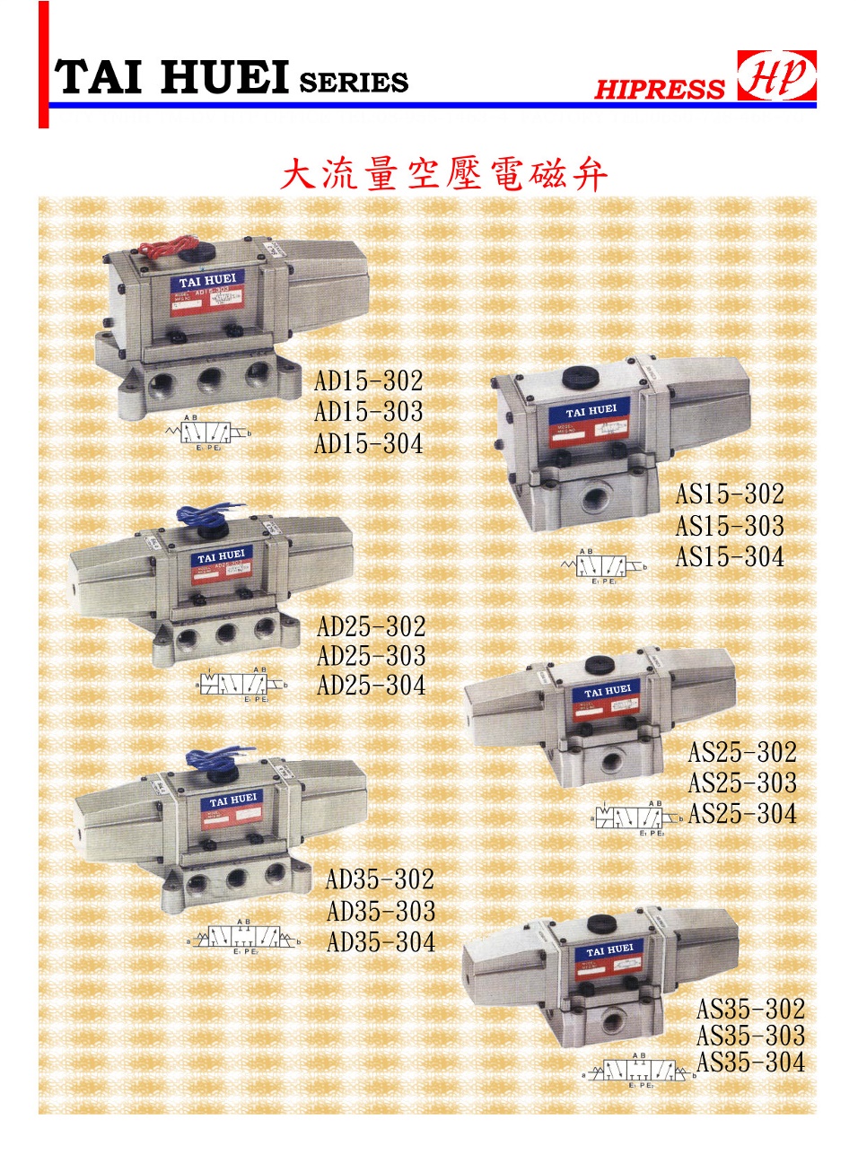 大流量,空壓,電磁閥,TAI,HUEI,SERIES
